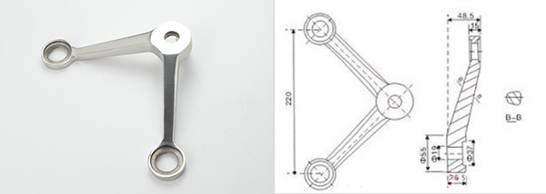 220型不鏽鋼駁接爪 220型不鏽鋼(gāng)駁接爪