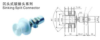沉頭駁接頭型號JC-TC15 沉頭駁接頭型號JC-TC15