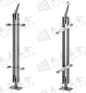 雙片不鏽鋼立柱